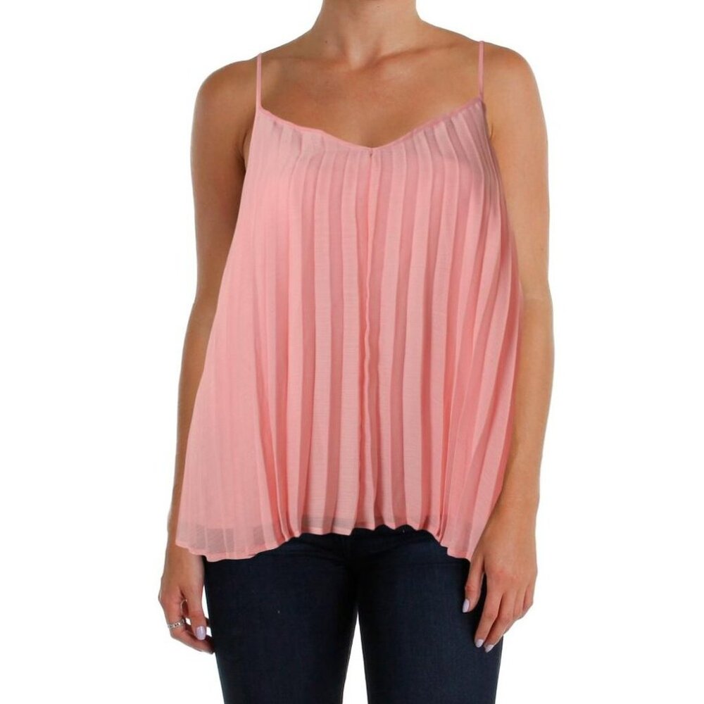 BAR III Pink Pleated Cami Blouse - Sz Med - NEW